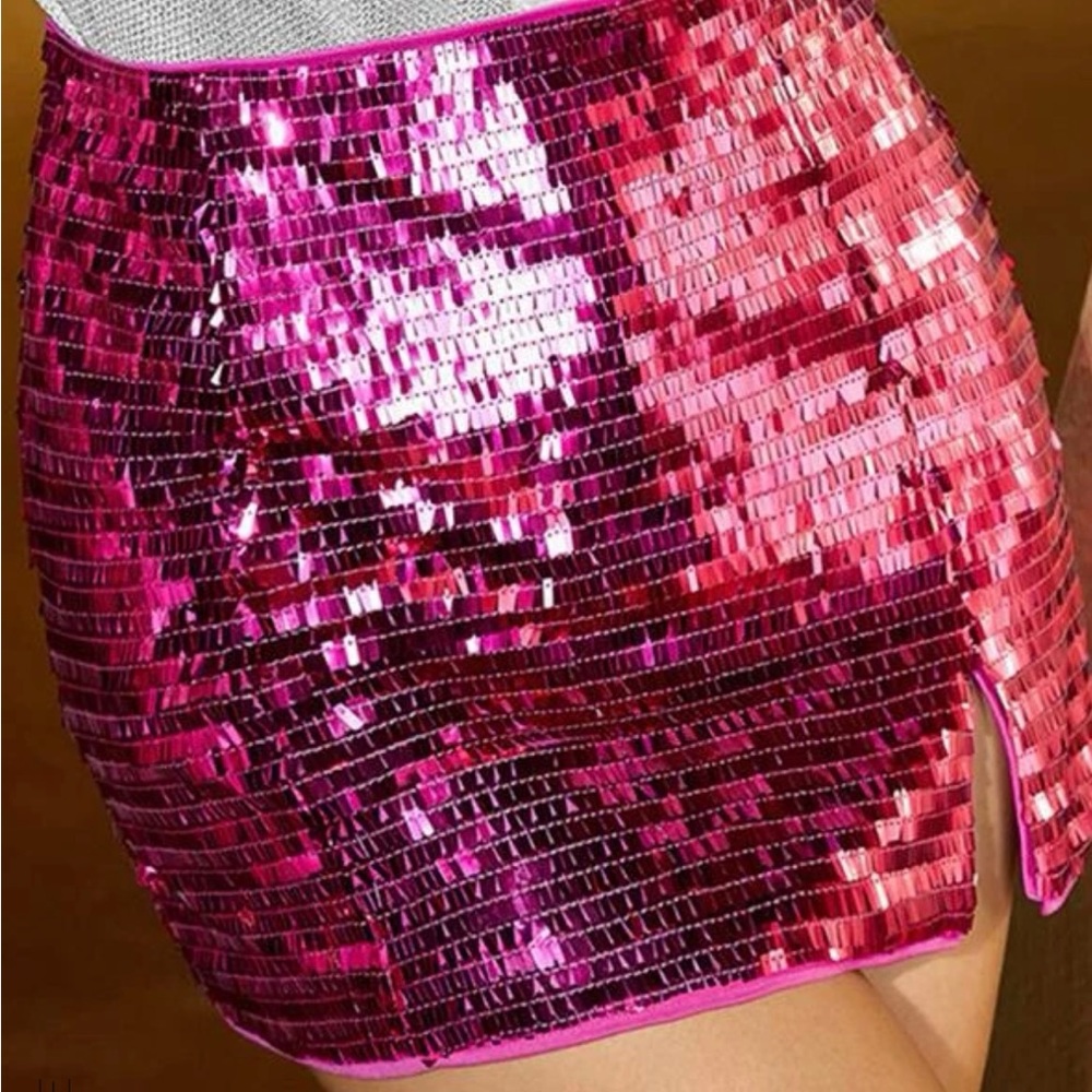 Sequin mini skirt